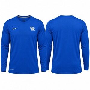 Nike Kentucky Wildcats Dri-FIT Long Sleeve Shirt Men’s Small Blue UK NCAA New